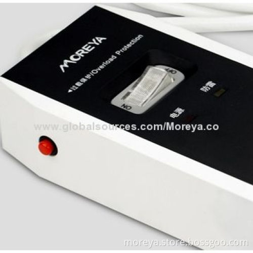 Extension Power Socket for AU, EU, UK, US Usage, 4-Socket Outlets with Sure & Overload Protection